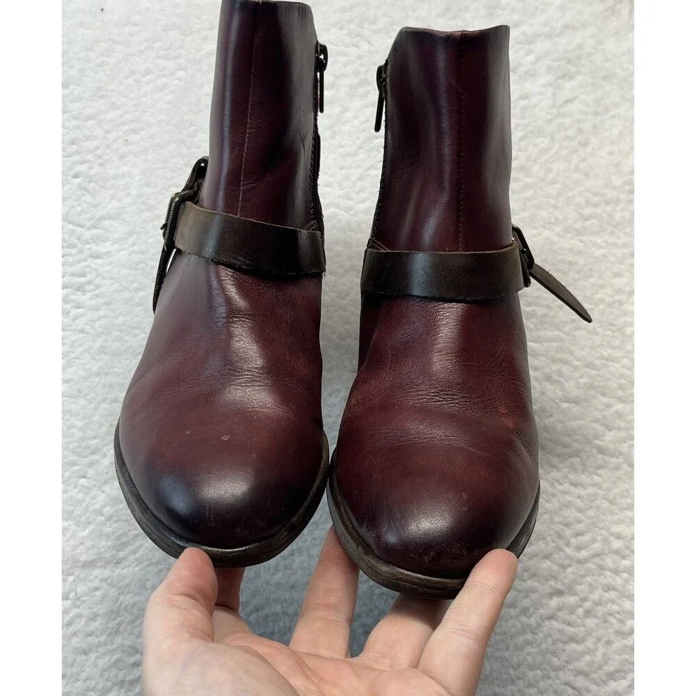 Pikolinos Boots Womens US9.5 EU40 Garnet Ordino Ankle Boho Lagenlook Equestrian